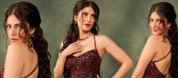Shruti Haasan Sets the Glamour Meter Soaring in a Dazzling Burgundy Gown
